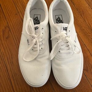 White vans. Men’s size 10.